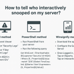 How to tell who interactively snooped on my server?