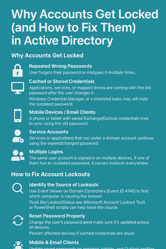 Why Accounts Get Locked (and How to Fix Them) in Active Directory